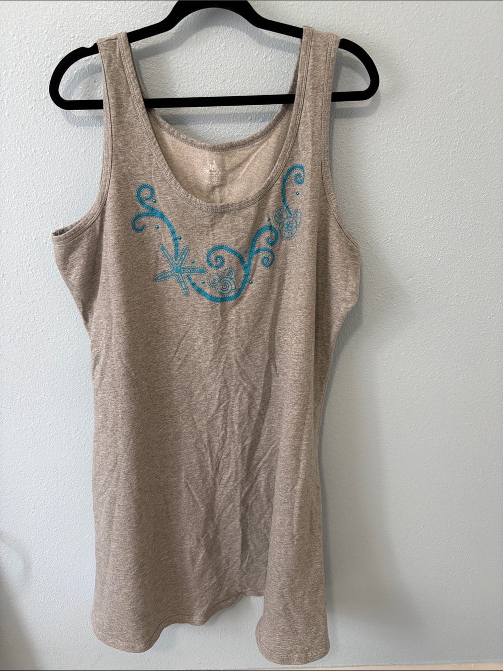 DISNEY PARKS Authentic Beach Gray Sundress - Misses XXL